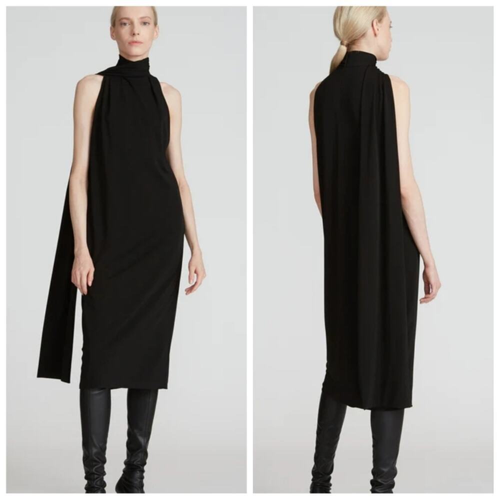 Halston‎ Lillie Midi Jersey Dress